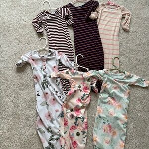 Caden Lane Kids Pajamas Nightgowns - Floral and Striped Designs